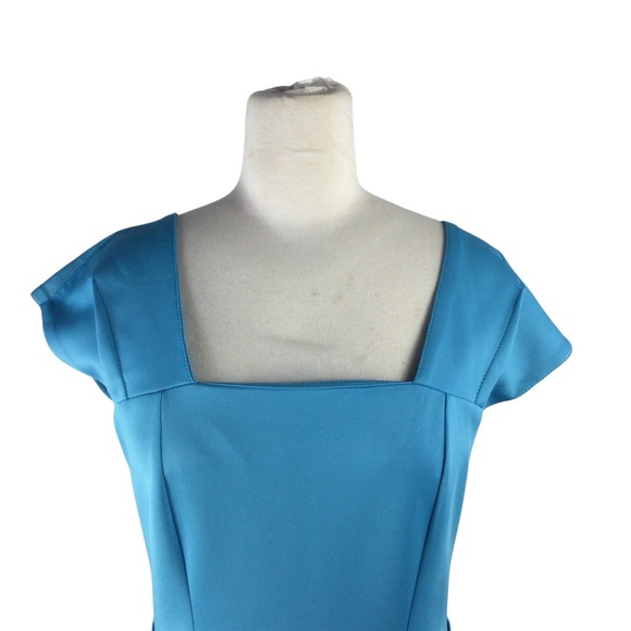 Miusol Women's Blue Midi Dress, Size Medium - Wiggle Dress -NWT - Picture 3 of 8